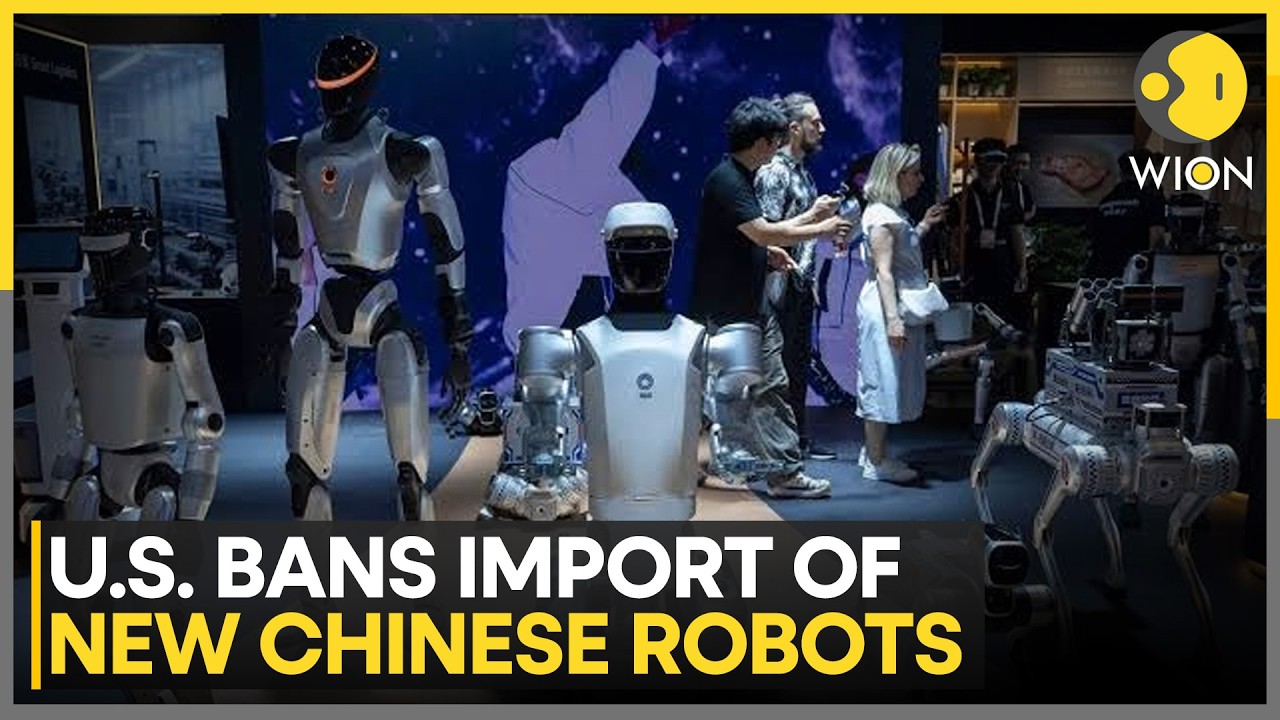 US-China Tech War Explodes, China's AI Robots Face US Ban | WION News
