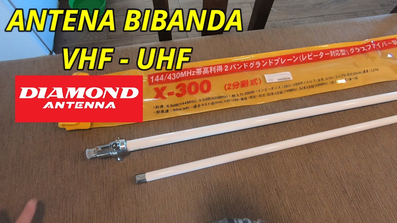 DIAMOND X 300 ANTENA VHF UHF ARMADO BUILD