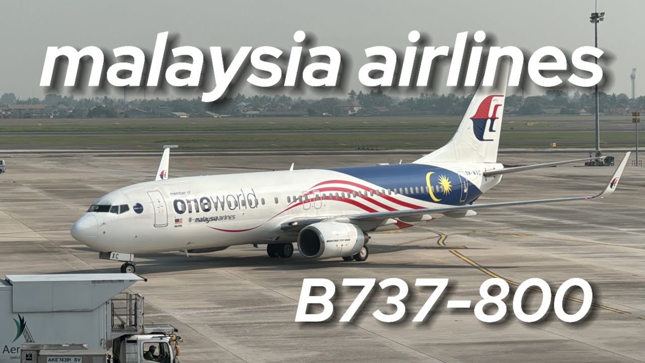 Malaysia Airlines B737 New Cabin! MH712 Jakarta to Kuala Lumpur Economy Class