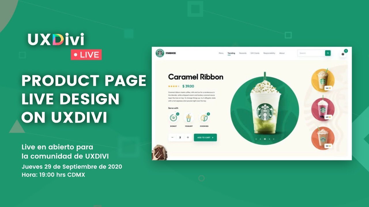Dise&ntilde;o de p&aacute;gina de producto con Divi en LIVE DESIGN by UXDIVI - #UXDiviLiveDesign​​