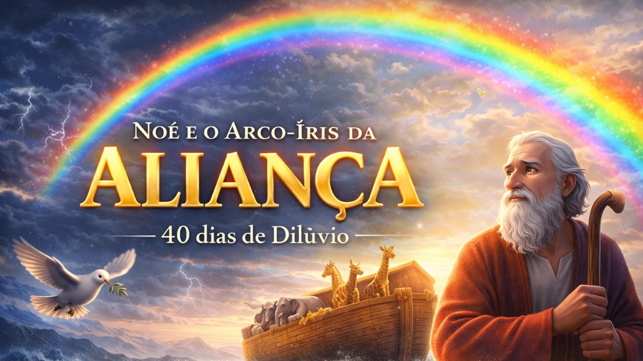 Noé e o Arco-Íris da Aliança - 40 dias de Dilúvio
