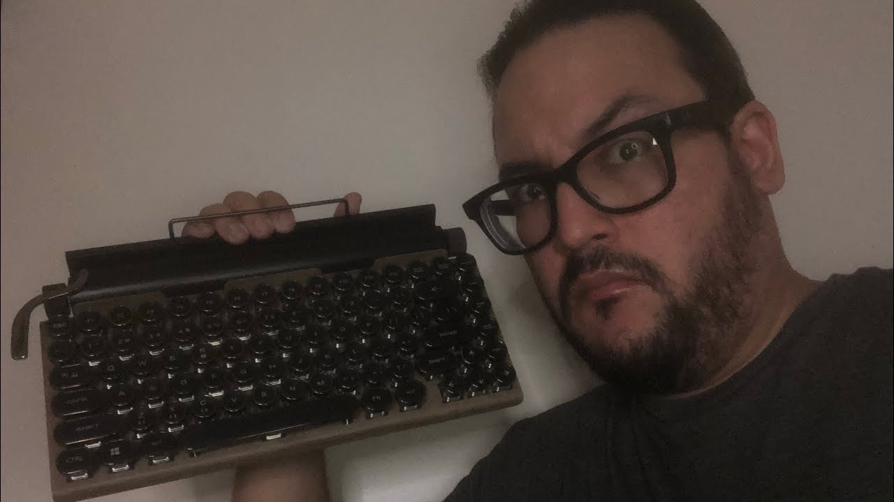 Retro Typewriter Keyboard Unboxing