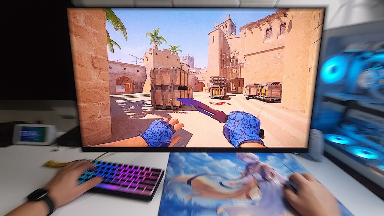 Primeira partida com meu novo kit FACE + LUVA (POV OLED 360hz GAMEPLAY)
