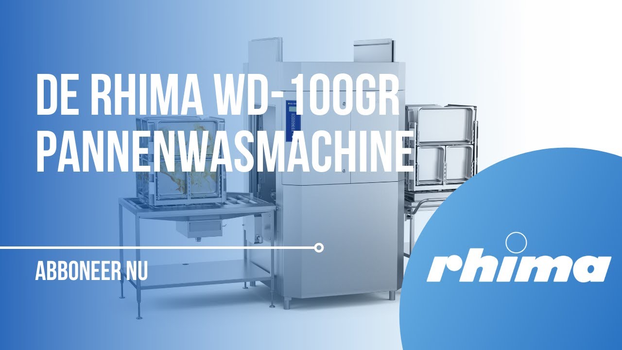RHIMA WD-100GR granulaat pannenwasmachine uitgelegd