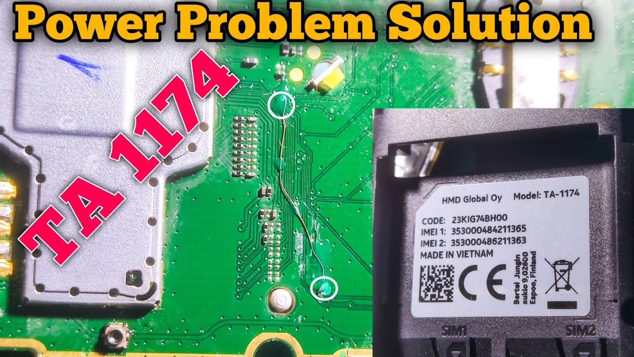 Nokia 105 power problem solution || Ta 1174 dead solution @GsmYusufPathan