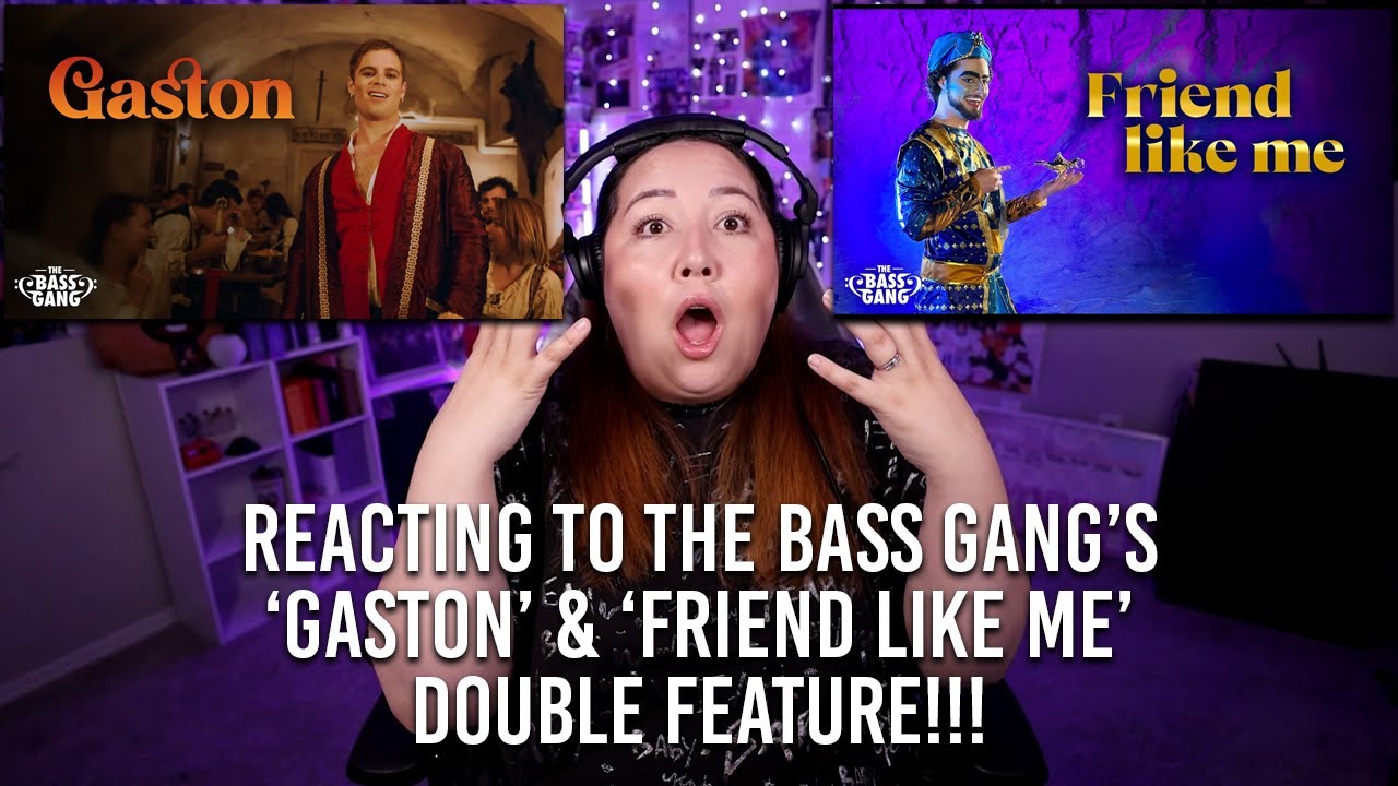 Реакция на «Gaston» и «Friend Like Me» группы The Bass Gang #реакция #thebasshang