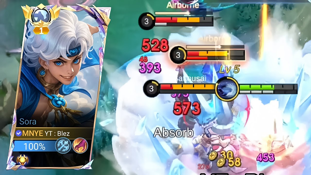 SORA TOP GLOBAL BEST ONESHOT DAMAGE IN SOLO RANK!! (NEW HERO SORA GAMEPLAY!) - MLBB