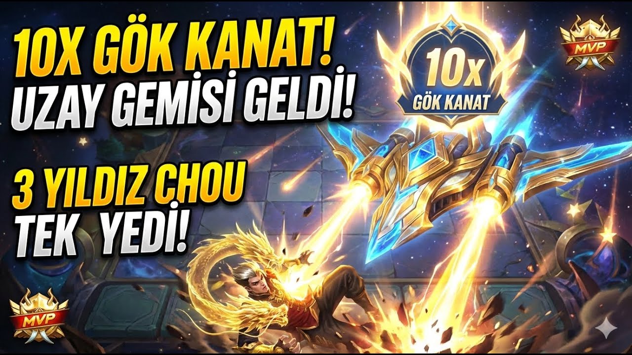 10X GÖK KANAT UZAY GEMİSİYLE TEK ATTIK #magicchessgogo #mlbb #mobilelegends