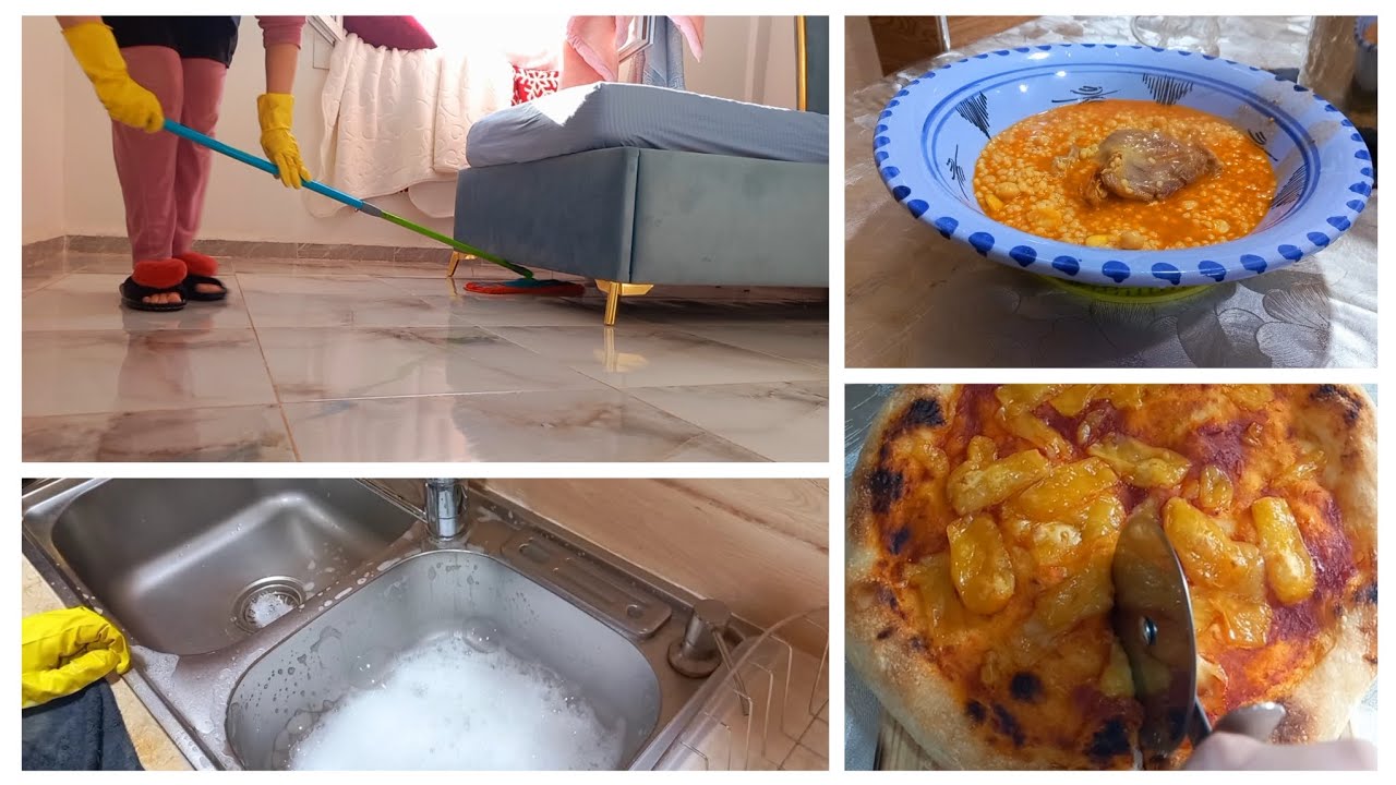روتين من الصباح🌞تزرزيق وتنظيف الحمّام 🧽🚿+بركوكس😋 فكرني في جدتي ربي يرحمها 🤲💔