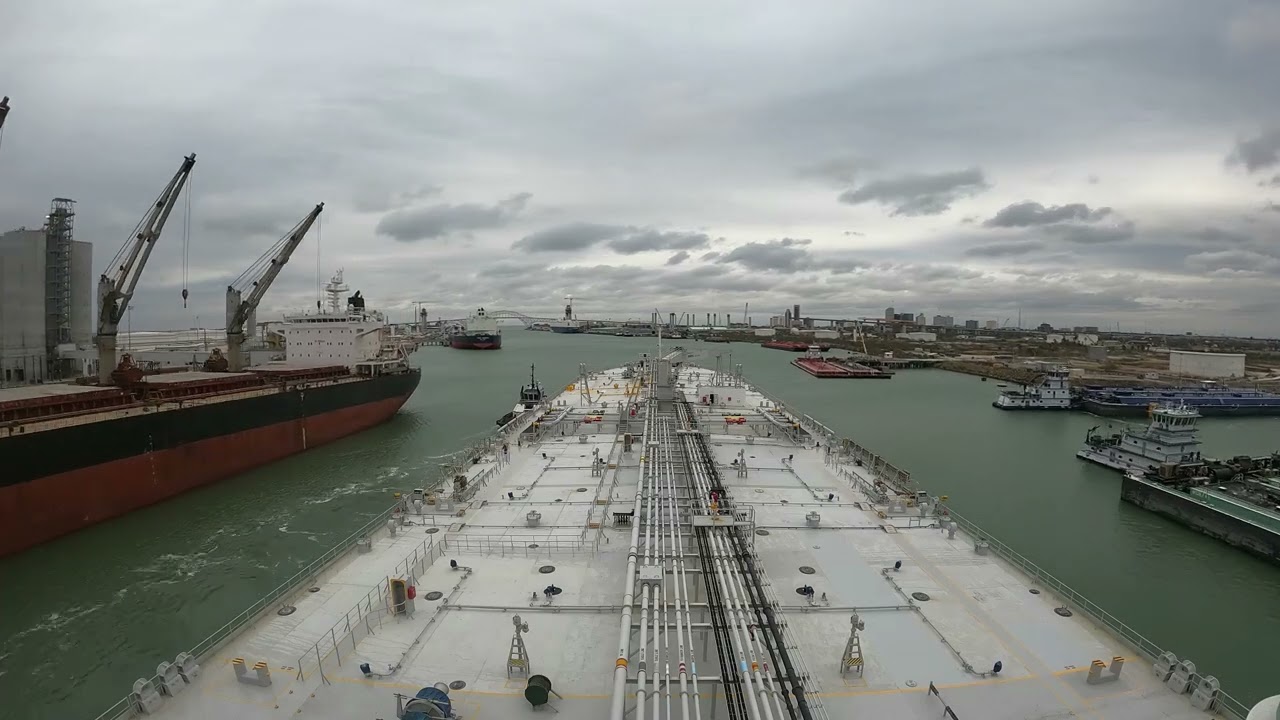 Exiting port of Corpus Christi, Texas U.S.A.
