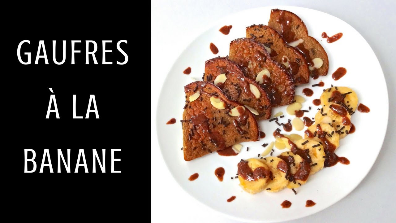 Gaufres à la Banane, Sans Gluten et Lactose l RECETTE l Rééquilibrage Alimentaire l Régime (Ep179)