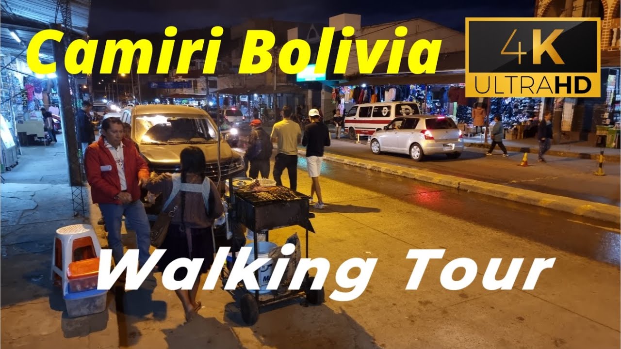🇧🇴【4K 60fps】WALK - CAMIRI ~ walking Tour - Bolivia