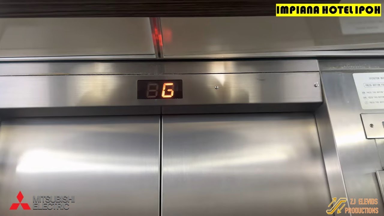 1980s Mitsubishi Elevators at Impiana Hotel Ipoh, Perak, Malaysia. (Lift 3)