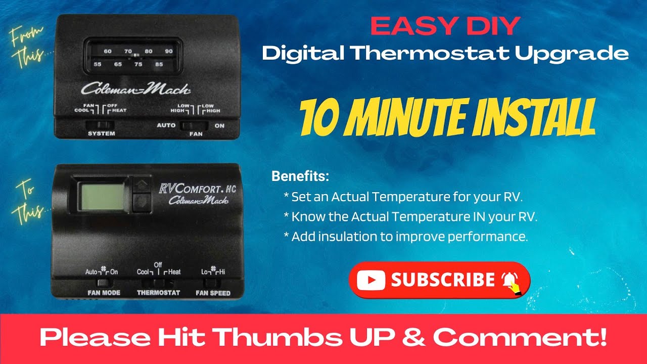 Digital Thermostat Install   HD 1080p