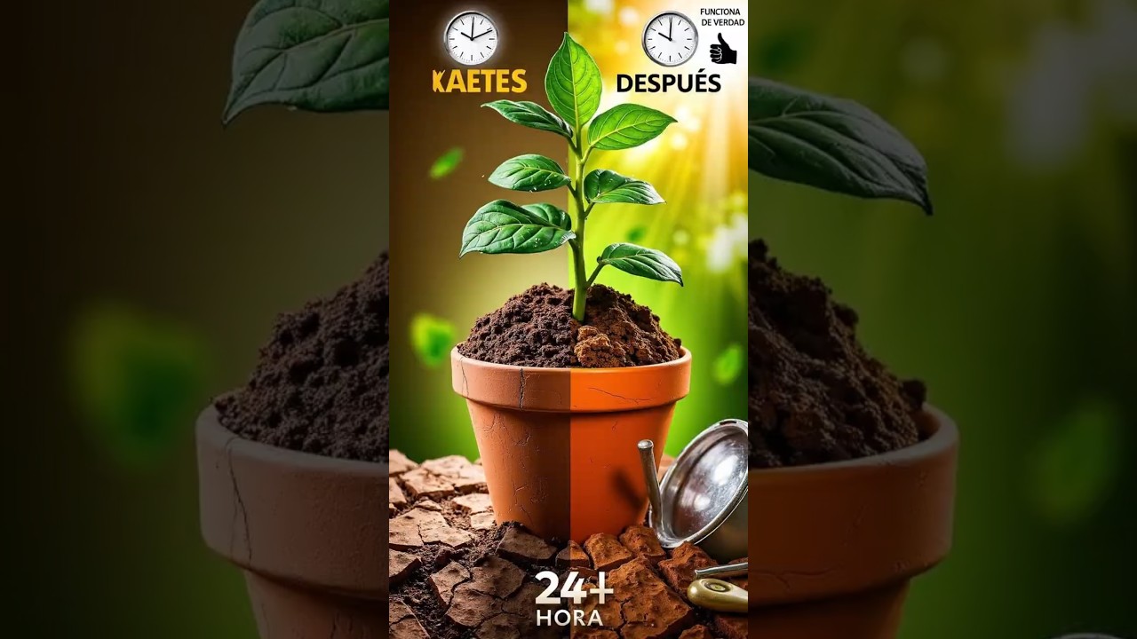 C&oacute;mo revivir una planta seca en 24 horas (funciona de verdad) #cuidadodeplantas #plantas #jardin