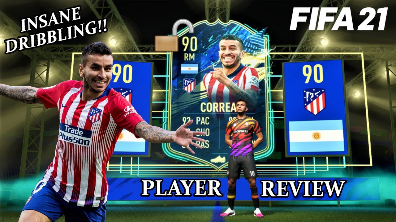 90 ANGEL CORREA TEAM OF THE SEASON PLAYER REVIEW - FIFA 21