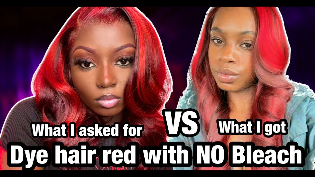 Dye raw Indian hair red WITH NO bleach using loreal hicolor hiLights| www.juicyhairaffair.com PT.1
