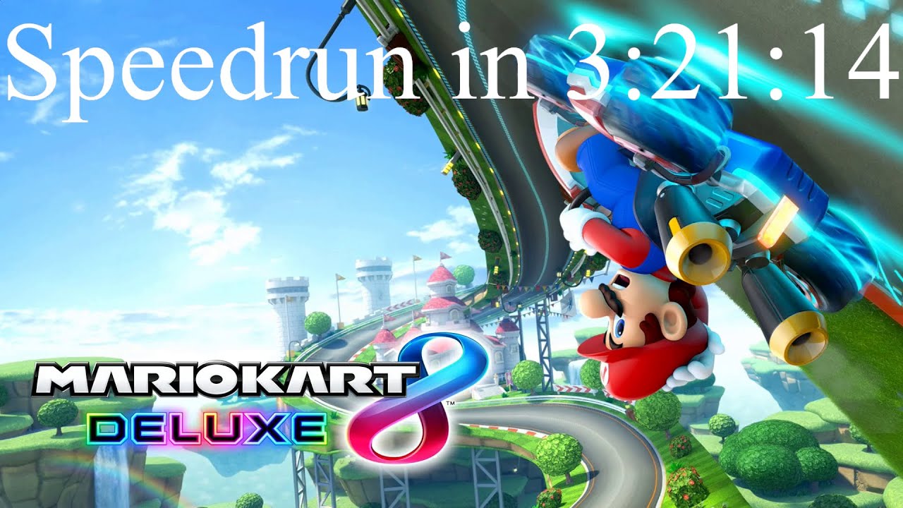 Mario Kart 8 Deluxe All 96 Tracks 200cc New [WR] Speedrun in 3:21:14
