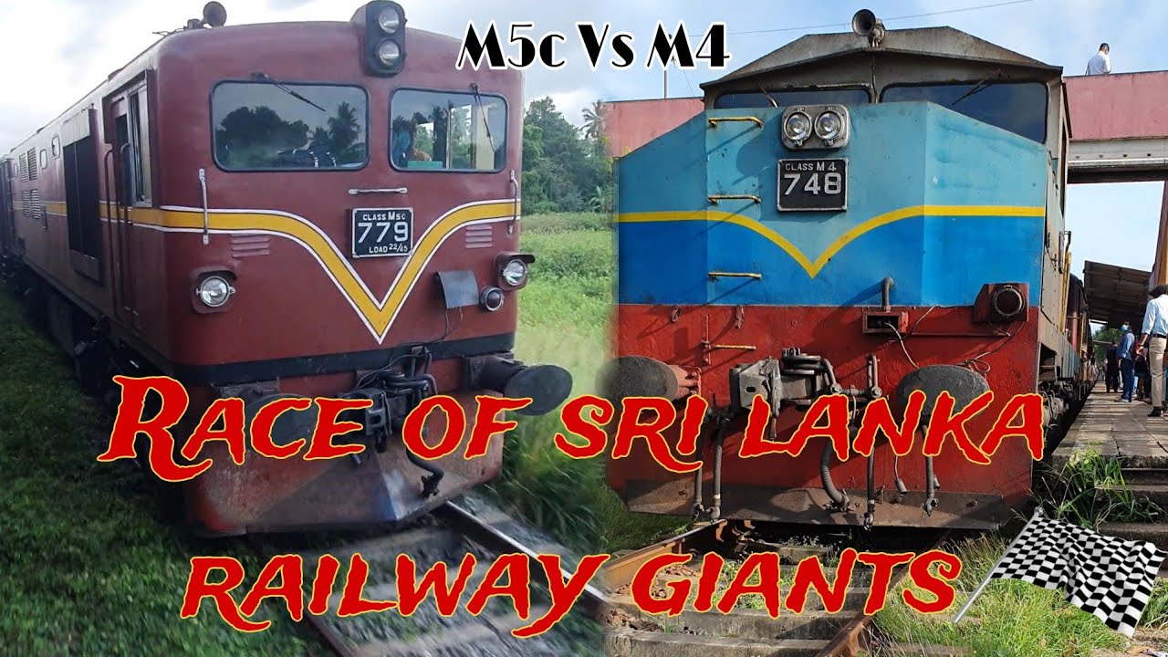 Race of Sri Lankan railway giants | Bange Express Vs Siyane Kumari Express Train