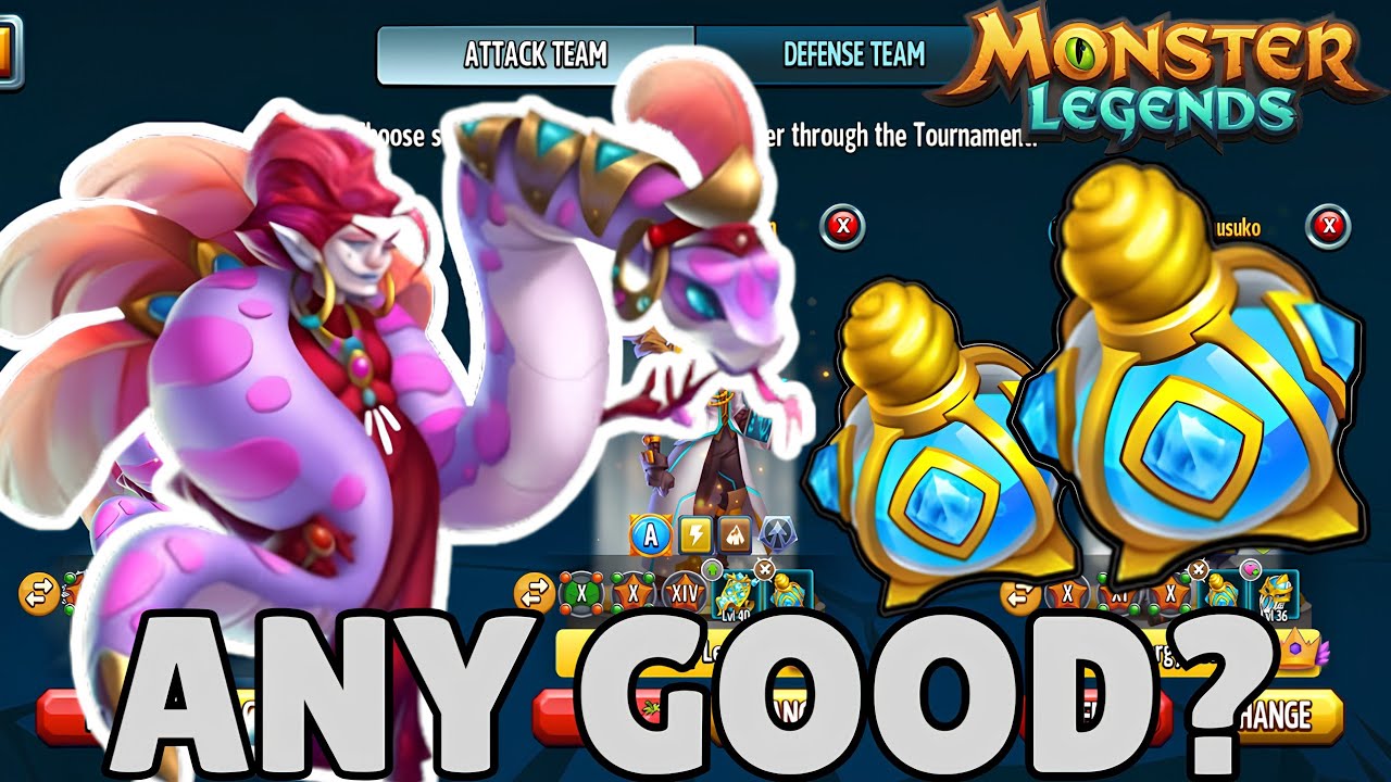 MONSTER LEGENDS PVP USING CHARM, QYLARA WATSON AND HOUNEN 
