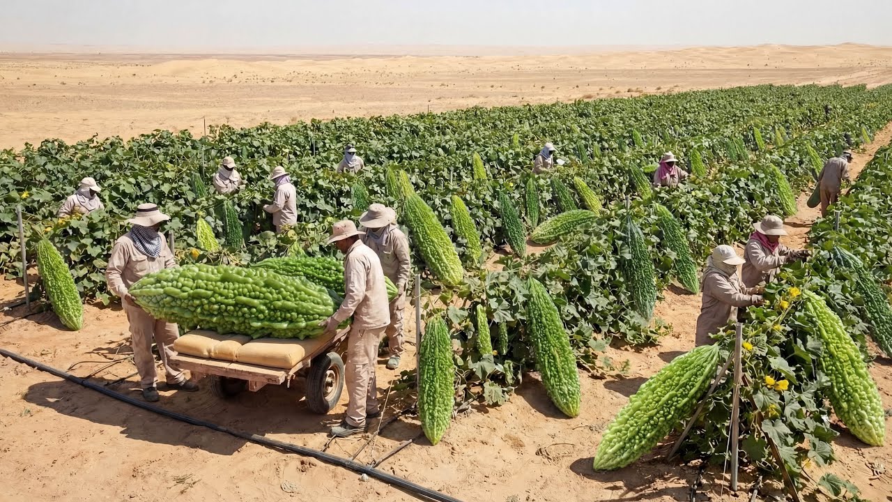 Unbelievable! They Can Grow Bitter Melon in the Desert – The Results Have Surprised the Whole World