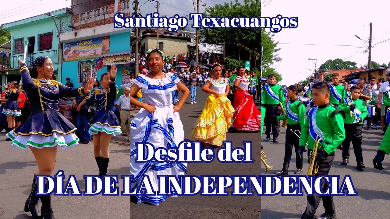Desfile Centros Educativos de SANTIAGO TEXACUANGOS | Día de la Independencia de EL SALVADOR 2024 P2