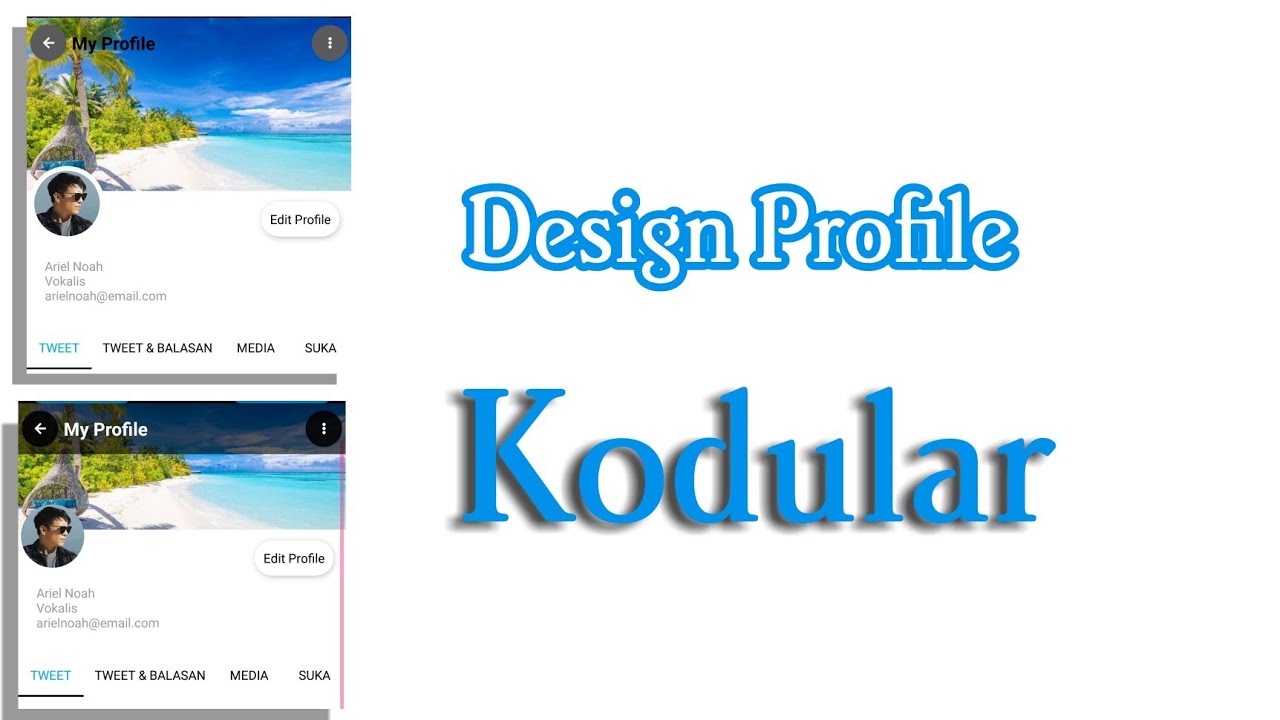 Design Profile Kodular ala Twitter dengan extension, @nano-new