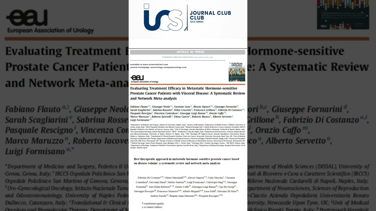Optimization of First-Line Treatment in mHSPC