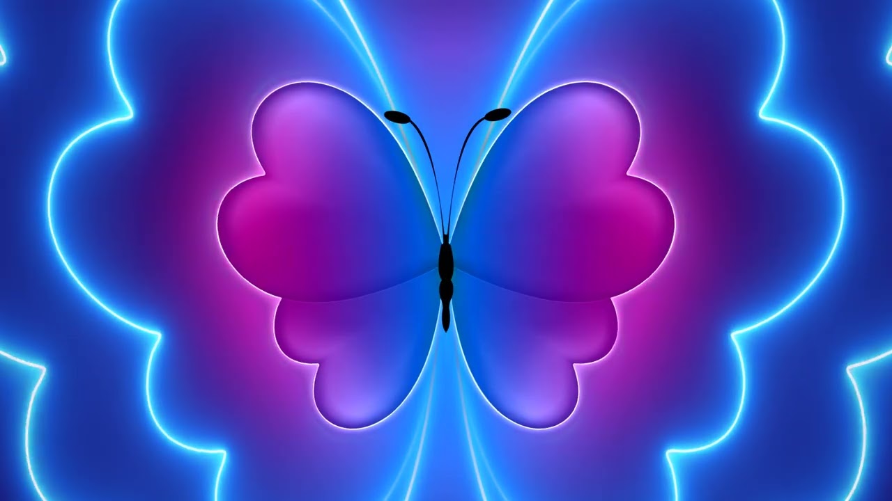 Romantic Butterfly Hearts Loop 🦋💖 | Dreamy Love Background Animation | Relaxing Heart Wings Loop