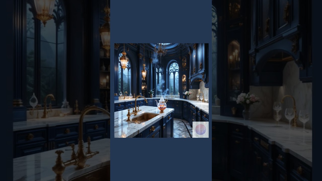 ✨ A Kitchen From a Fairytale You&rsquo;d Never Leave 🍽️🏰 #dreamkitchen #interiors