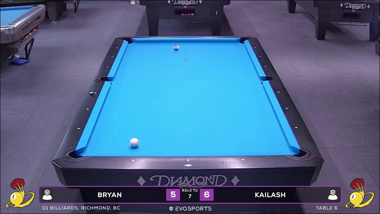 BRYAN vs KAILASH - Q1 BILLIARDS - TABLE 6 | EvoSports
