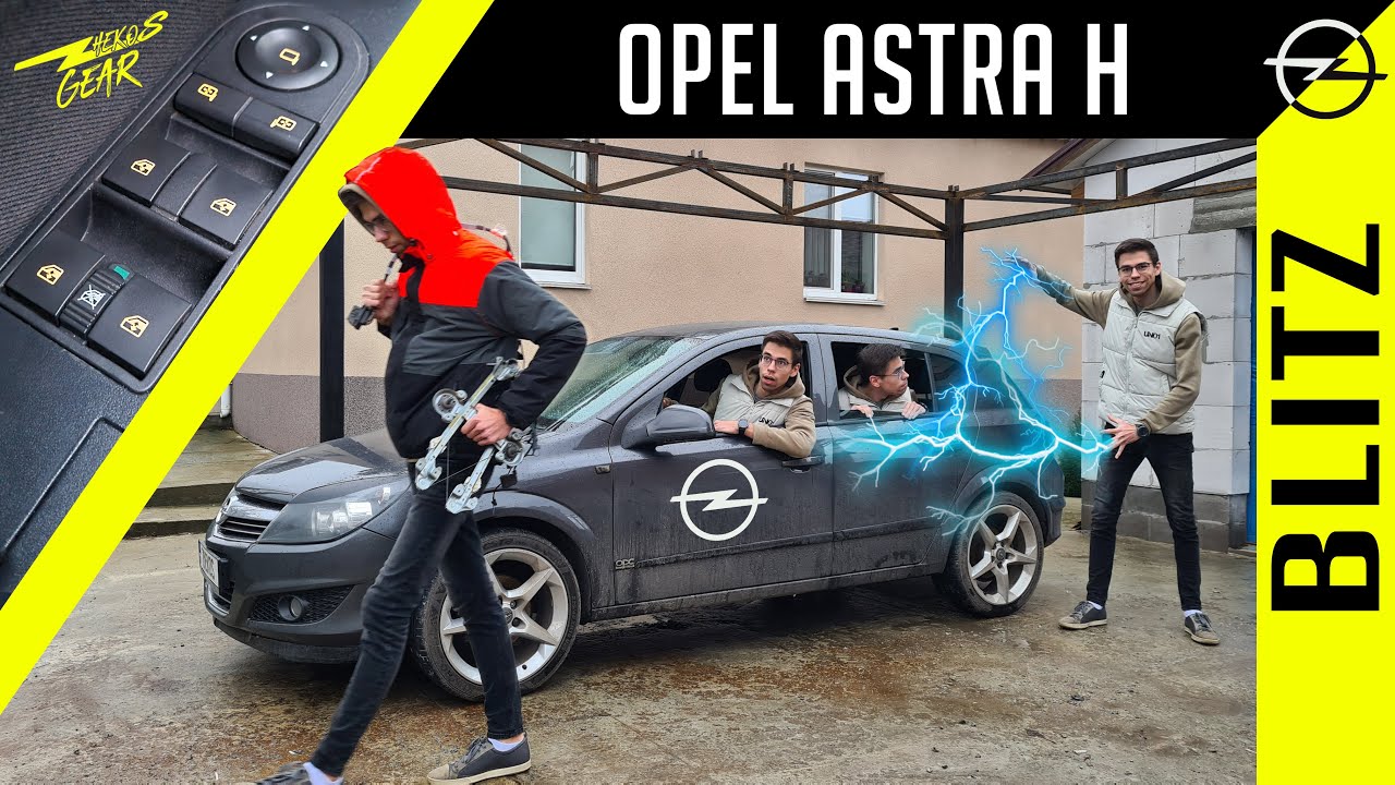 Як встановити задні електросклопідйомники в Opel Astra H BLITZ