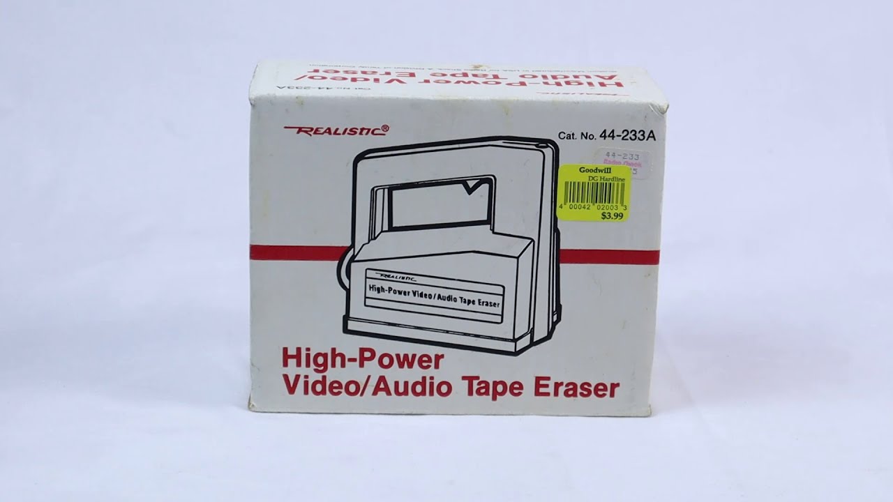 Realistic High Power Video Audio Tape Eraser