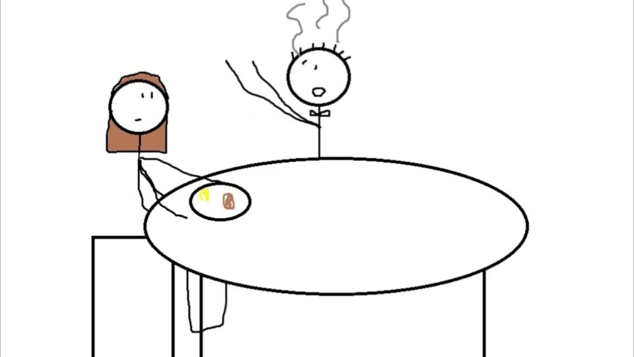 Brian Regan Glass of Water Cartoon