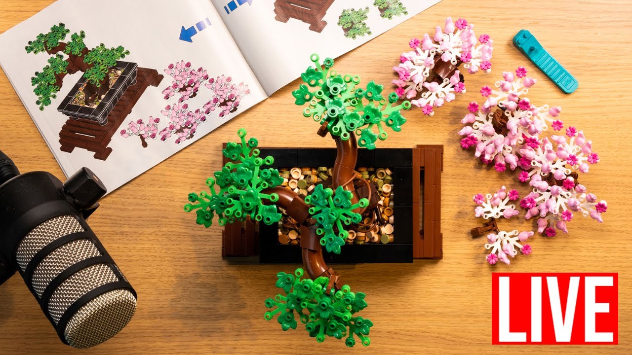 LEGO Icons Bonsai Baum LIVE build | Set 10281