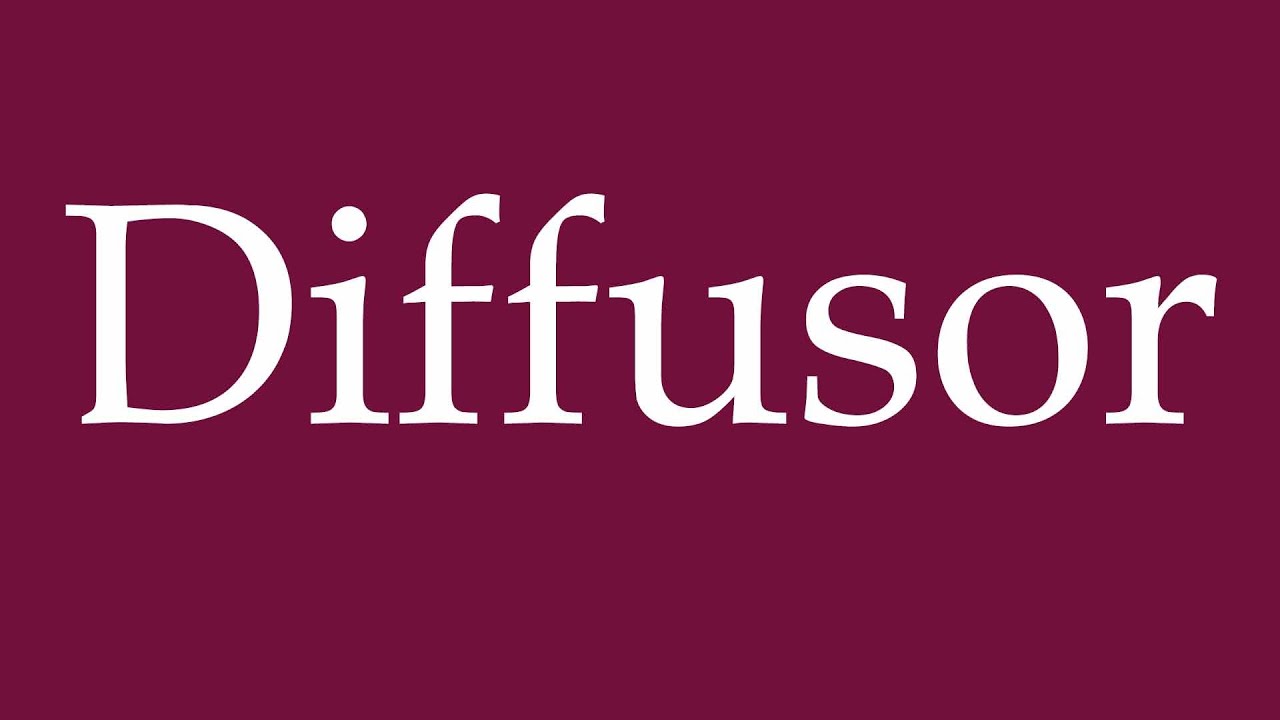 How to Pronounce ''Diffusor'' (Diffuser) Correctly in German