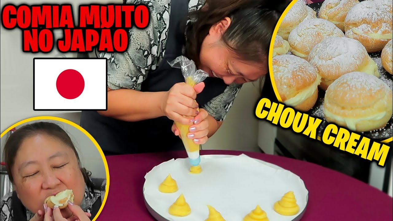 CHOUX CREAM - Comia muito esse doce no Japão! | TIA DO JOINHA