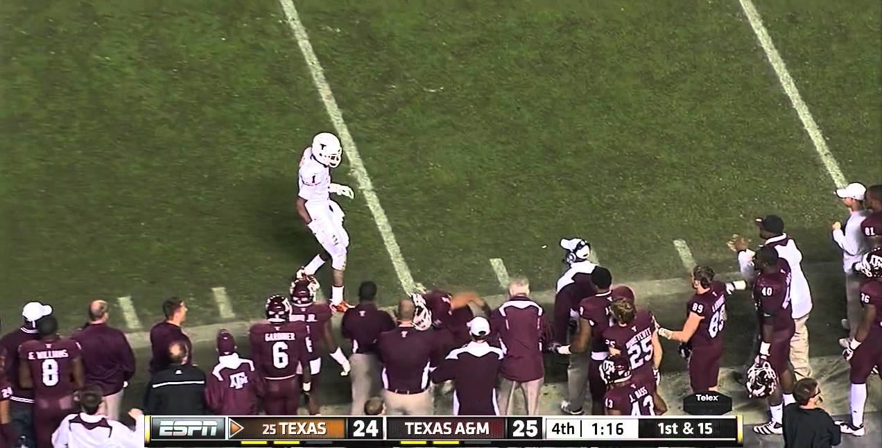 Controversial Texas vs. Texas A&M personal foul, all 3 angles