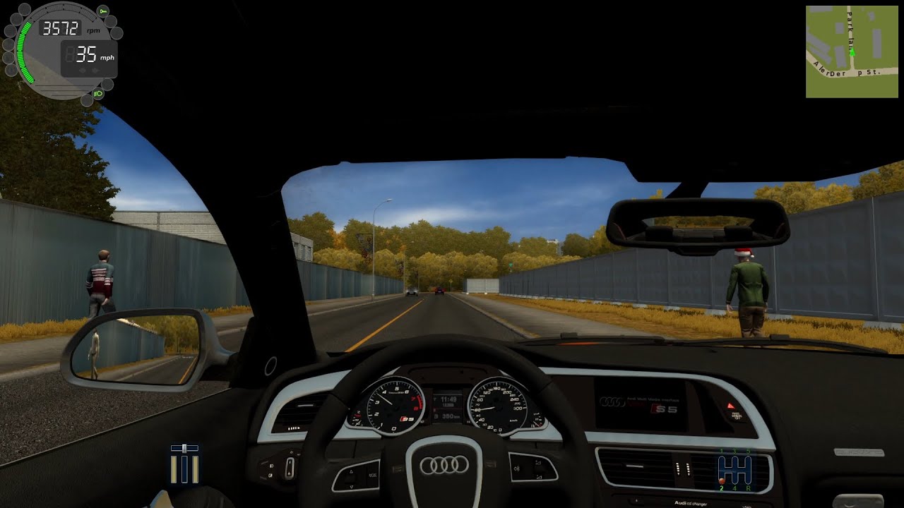 Audi S5- City Car Driving [Steering Wheel Gameplay]