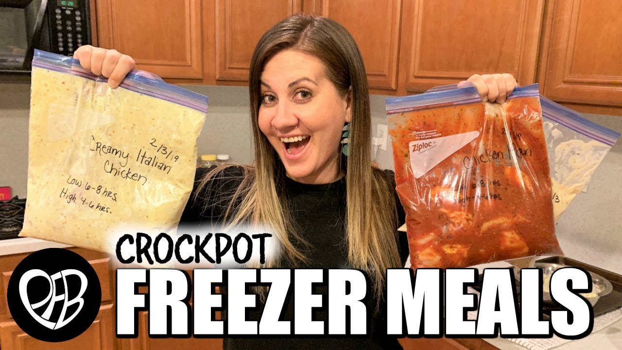 EASY CHICKEN CROCKPOT FREEZER MEALS | EASY FREEZER MEAL PREP IDEAS | PHILLIPS FamBam COOK WITH ME