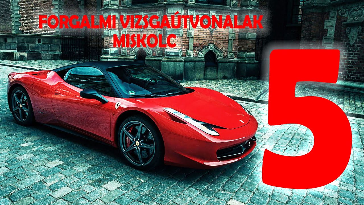 Miskolc 5. számú vizsgaútvonal
