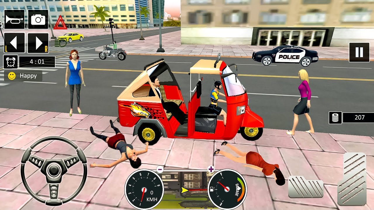 Tuk Tuk Auto Rickshaw Driving Simulator - Crazy Taxi Driver! Android gameplay