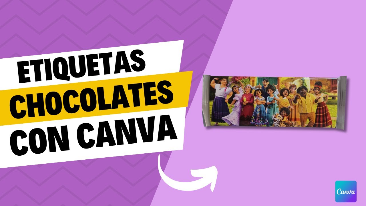 ¿Cómo lo hago? Envolturas para Chocolates Canva #canva