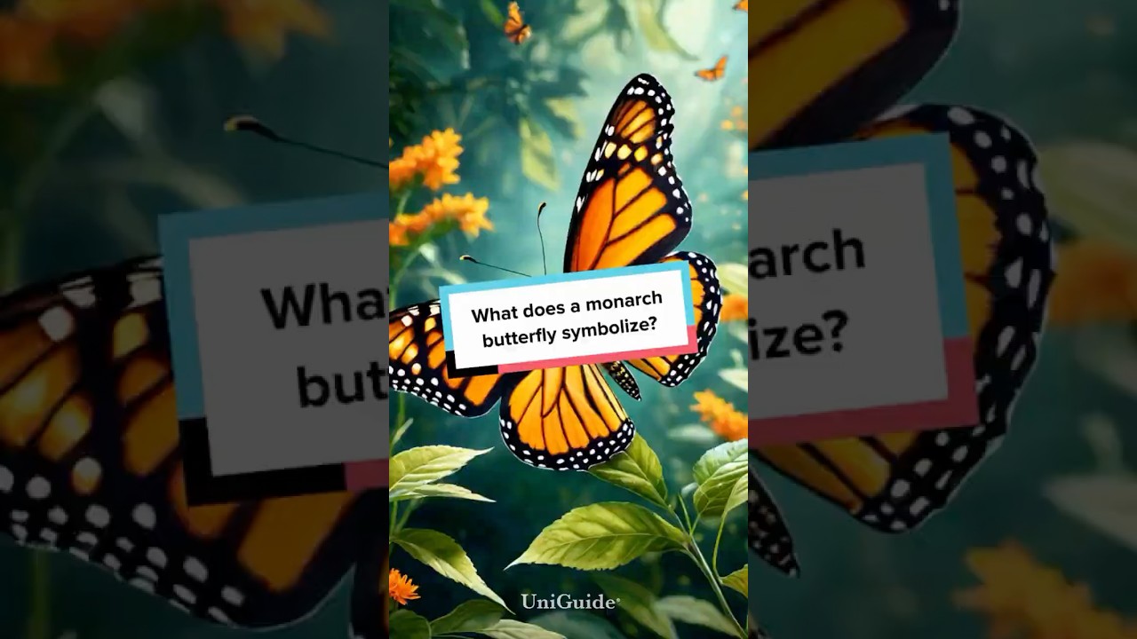 What does a monarch butterfly symbolize?