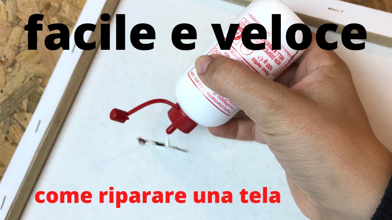 Come riparare un taglio nella tela in modo facile e veloce