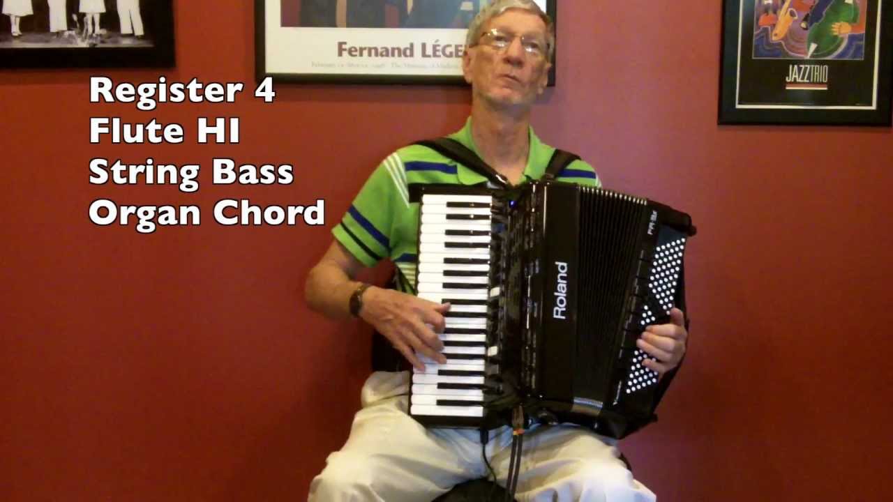 Roland FR-3x Accordion, User Program Demo I: Jazzy