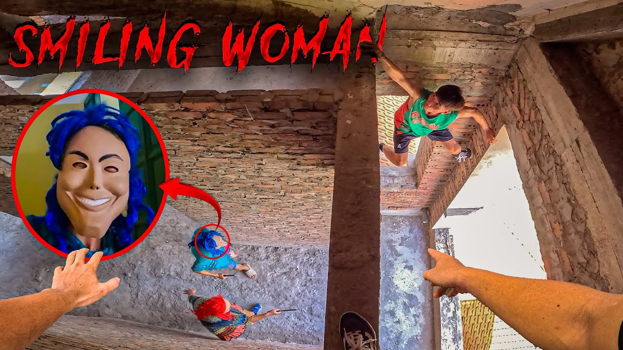 SMILING WOMAN REAL LIFE ESCAPE 32.0 | Horror Parkour Pov Short | Bubbles 3Run