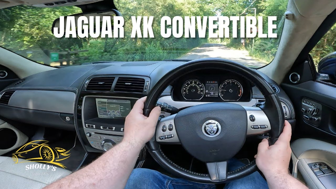 Jaguar XK V8 5.0 Convertible POV Test Drive [ACCELERATION EXHAUST SOUND]