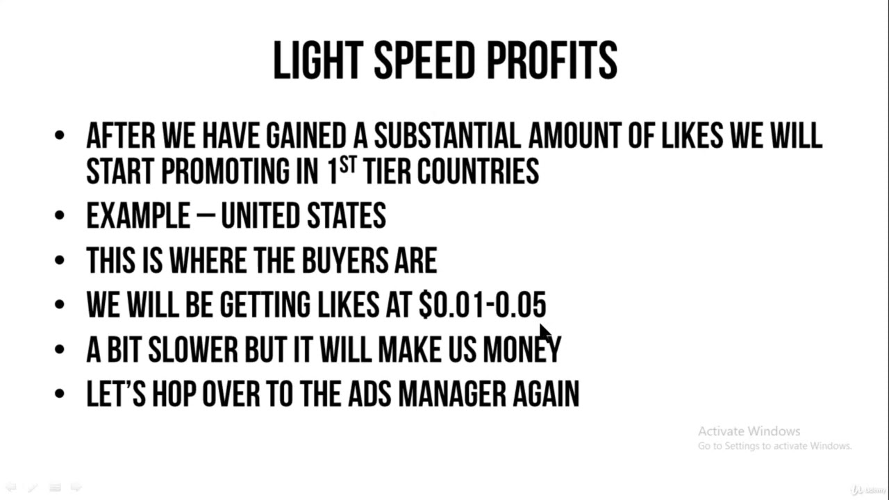 Facebook courses | Facebook Light Speed System