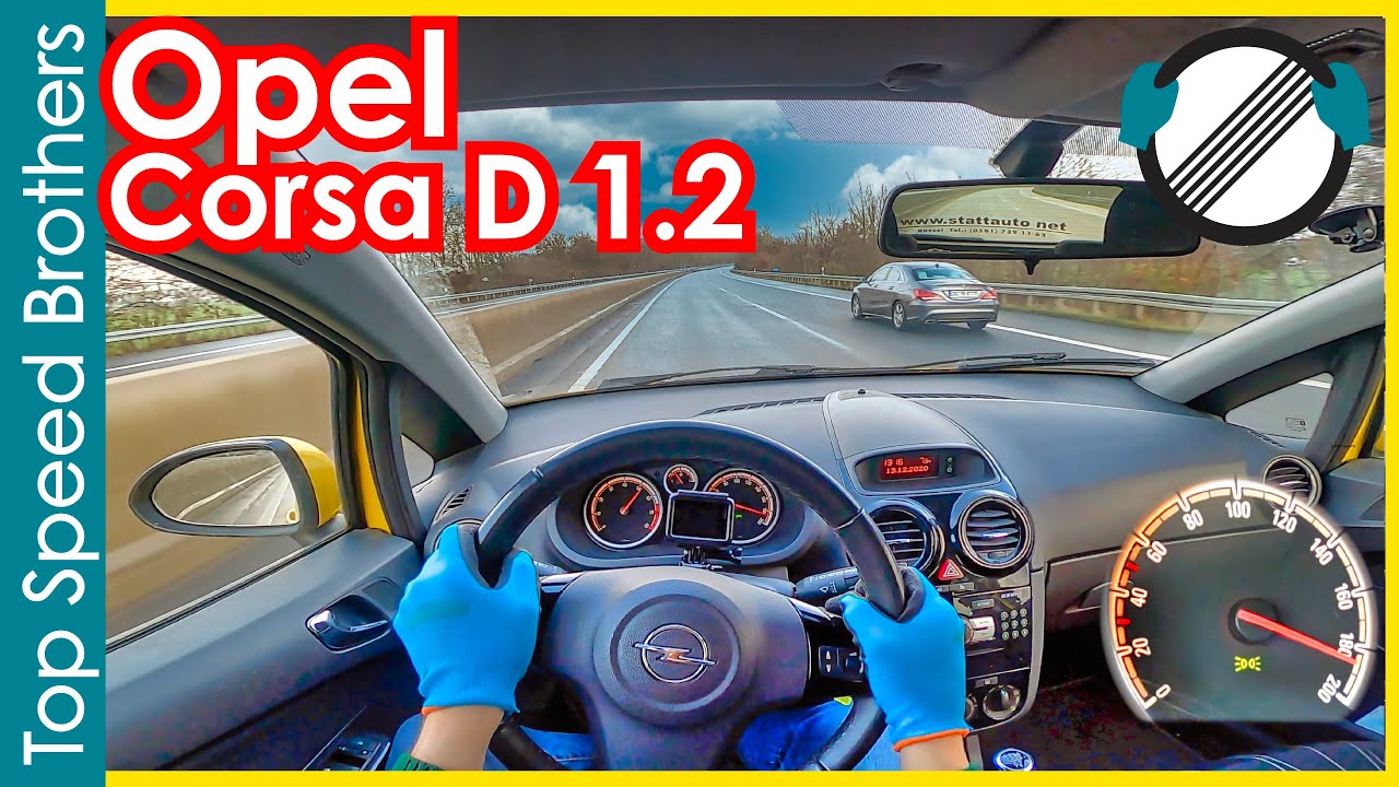Opel Corsa D 1.2 ecoFLEX (2010) AUTOBAHN POV TOP SPEED 🚀